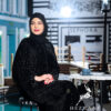 عباية قطيفة (مخمل) مكسر الفريدة من نوعها