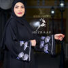 عباية ملكي مطرزة ورد ومخرزة